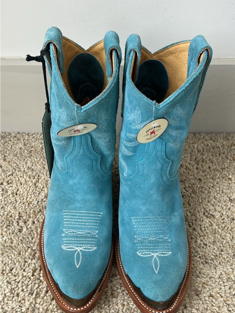 Idyllwind Turquoise Suede Ankle Cowboy Boots